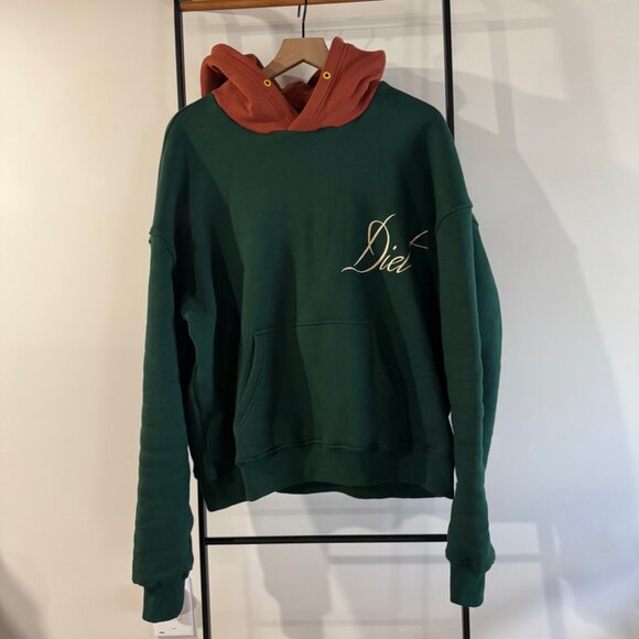 Diet Starts Monday Script Two Tone Hoodie - Picture 1 of 3